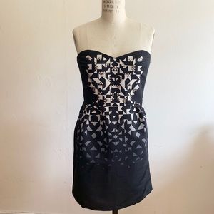 *Sale - Silence+Noise - Strapless Geometric Studded Dress